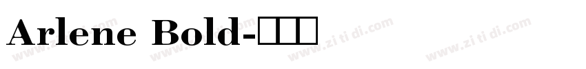 Arlene Bold字体转换